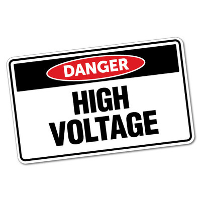 Danger High Voltage Sticker Decal Safety Sign Car Vinyl #6418ST | eBay ...