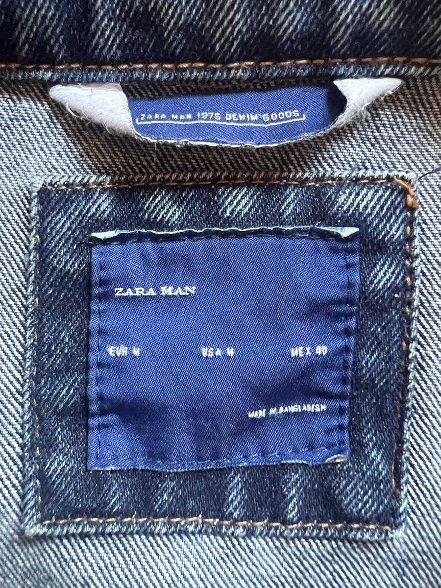 Zara Man 1975 Denim Jacket Size M UK