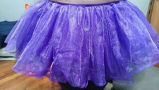 PURPLE tutu adult one size Ballet dance costume dress up fairy play