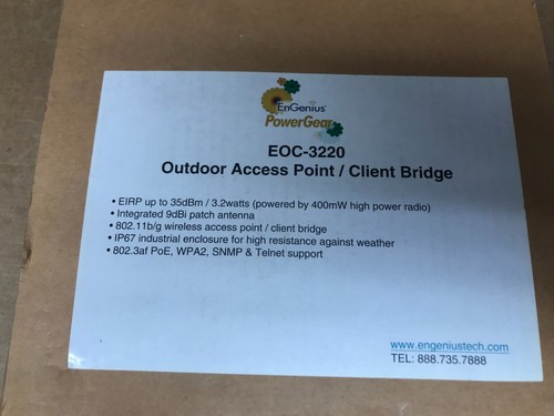 NEW EnGenius EOC-3220 Outdoor Access Point / Client Bridge 9dBi Antenna 802.11bg - 第 3/10 張圖片