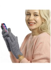 Women's Winter Warm Touch Screen Gloves Cable Knit Wool Fleece Lined Touchscreen