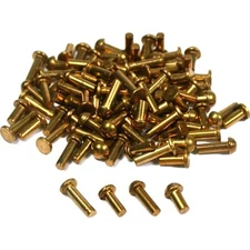 100 Wall Clock Rivets Clockmaker Round Brass Part Tool