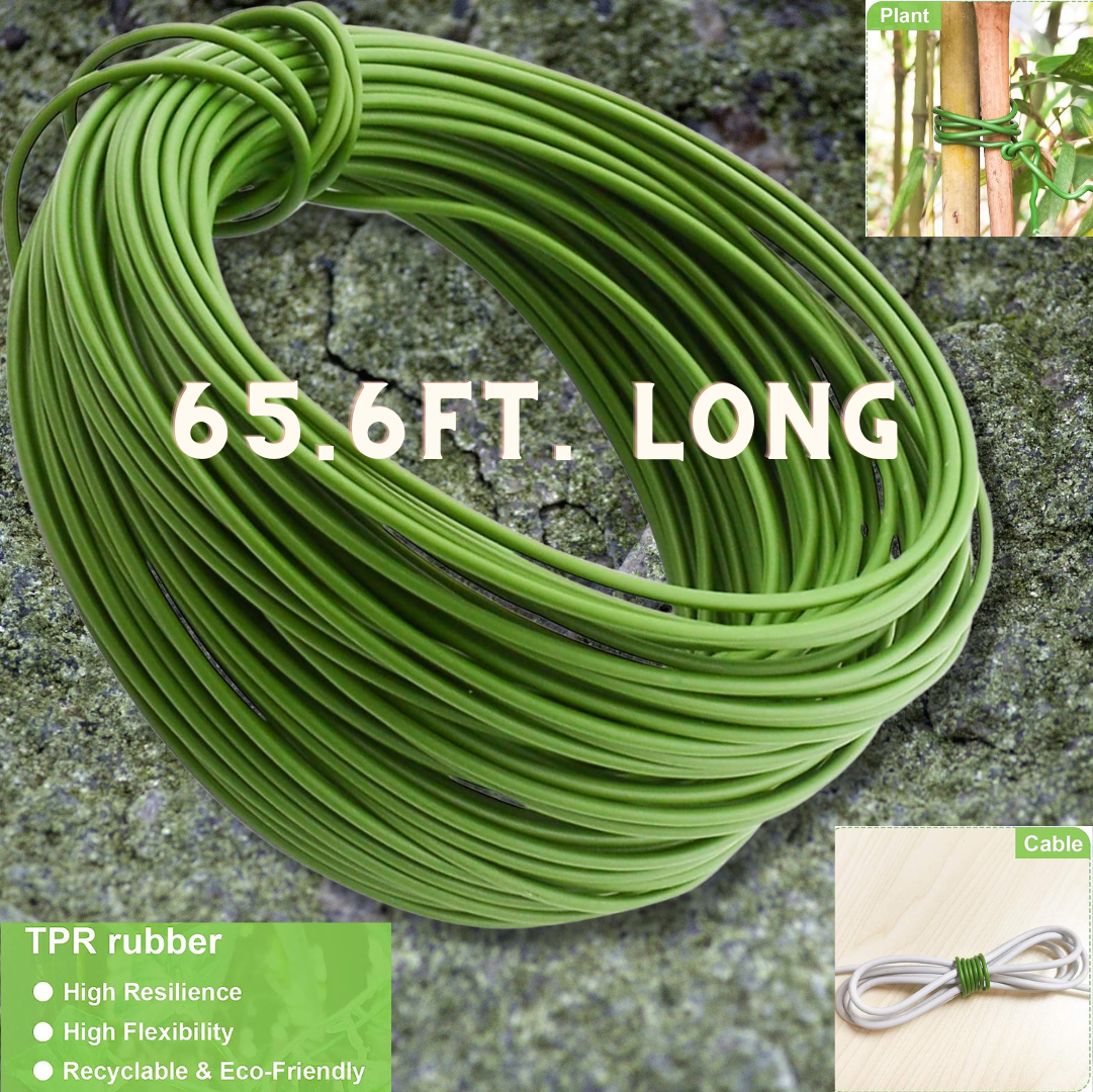 Garden Wire Ties Plant Soft Ties 65.6 Feet Wire Ties Green Coated For Plant Home
