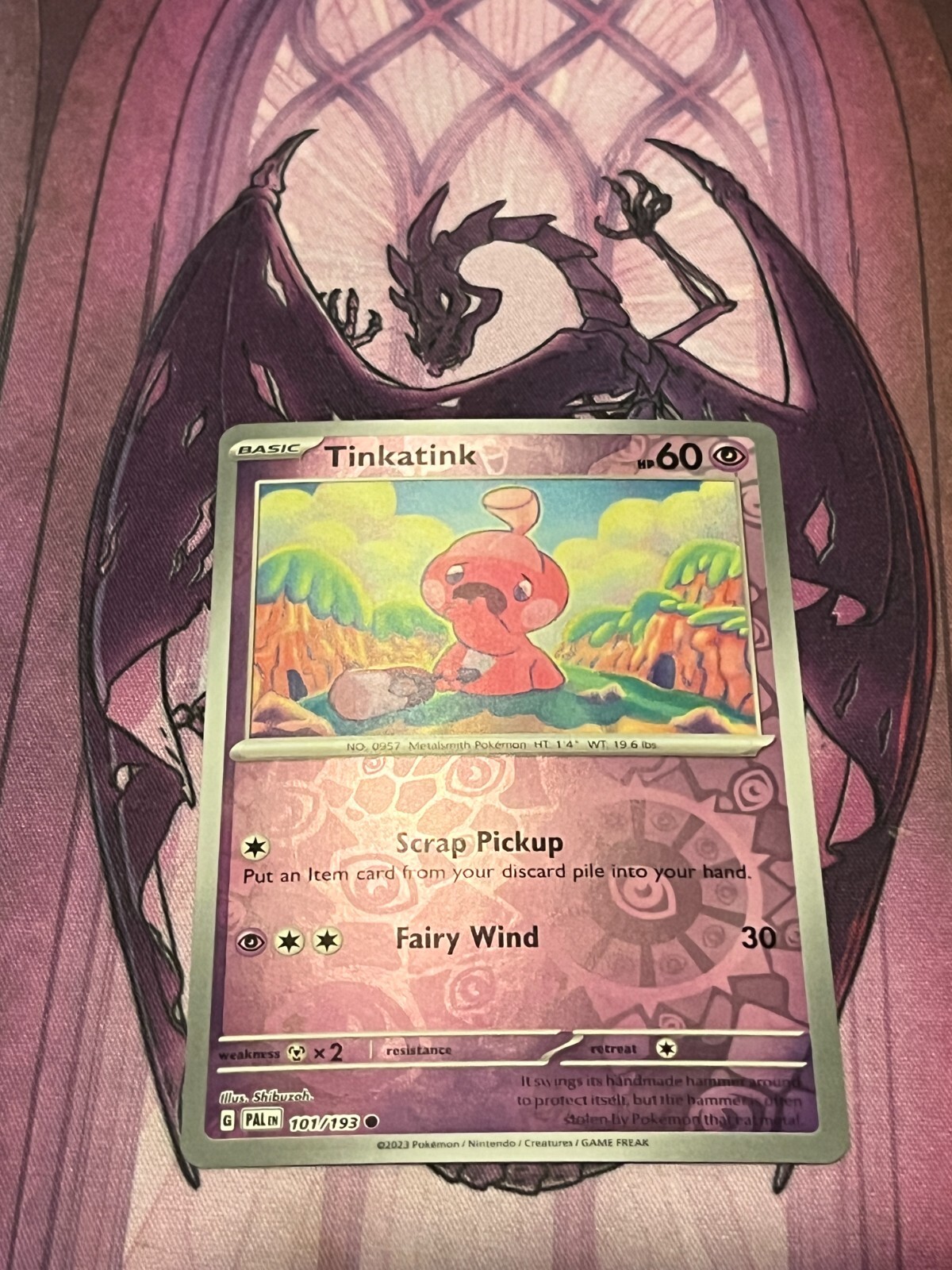Tinkatink 101/193 Paldea Evolved Pokemon Reverse Holo Foil Nice!