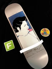 SUPER RARE Patrick Nagel Dave Bachinsky Darkstar Art Skateboard Deck Pro Model