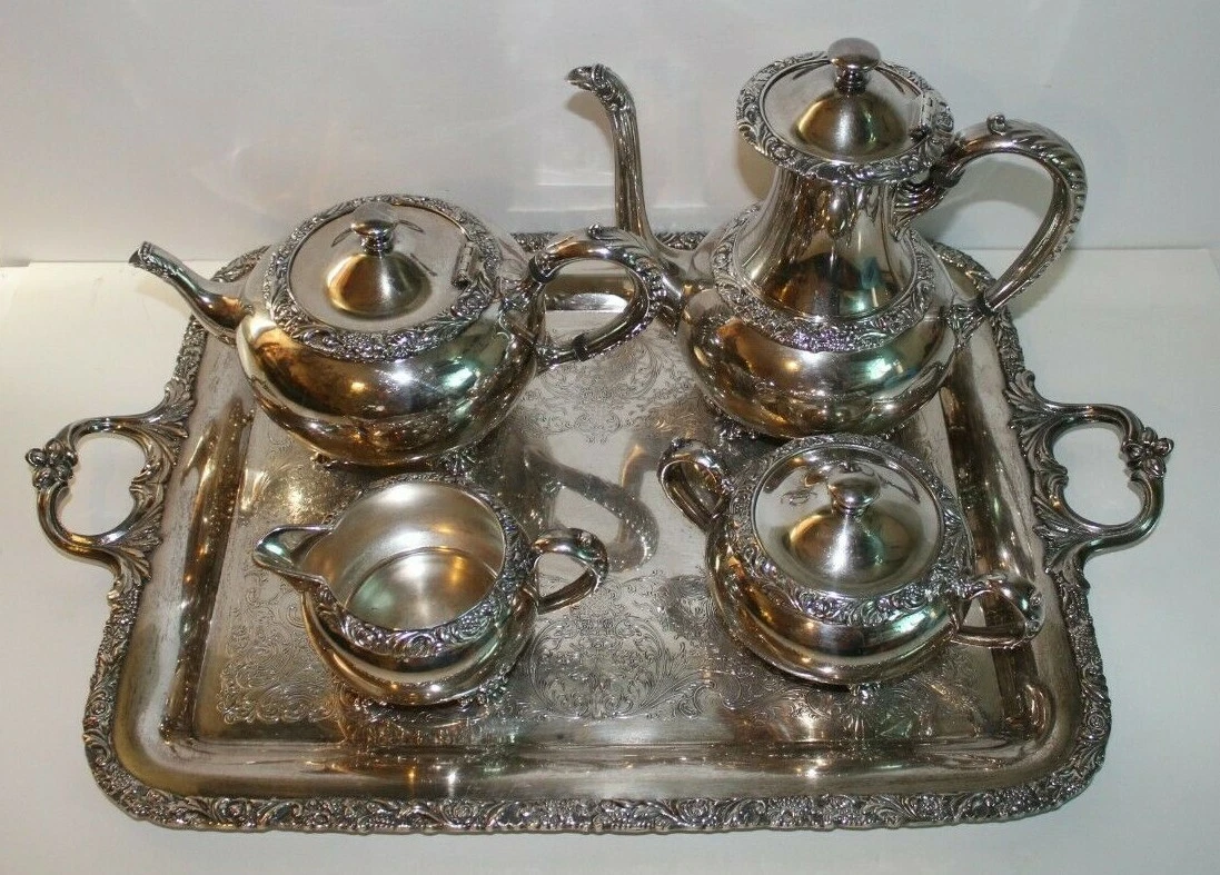 Coffee and Tea Set Silver- Silver Sets for sale- Styylish