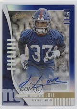 2019 Panini Absolute Rookie Blue Spectrum Signatures 33/35 Julian Love Auto 0zc5