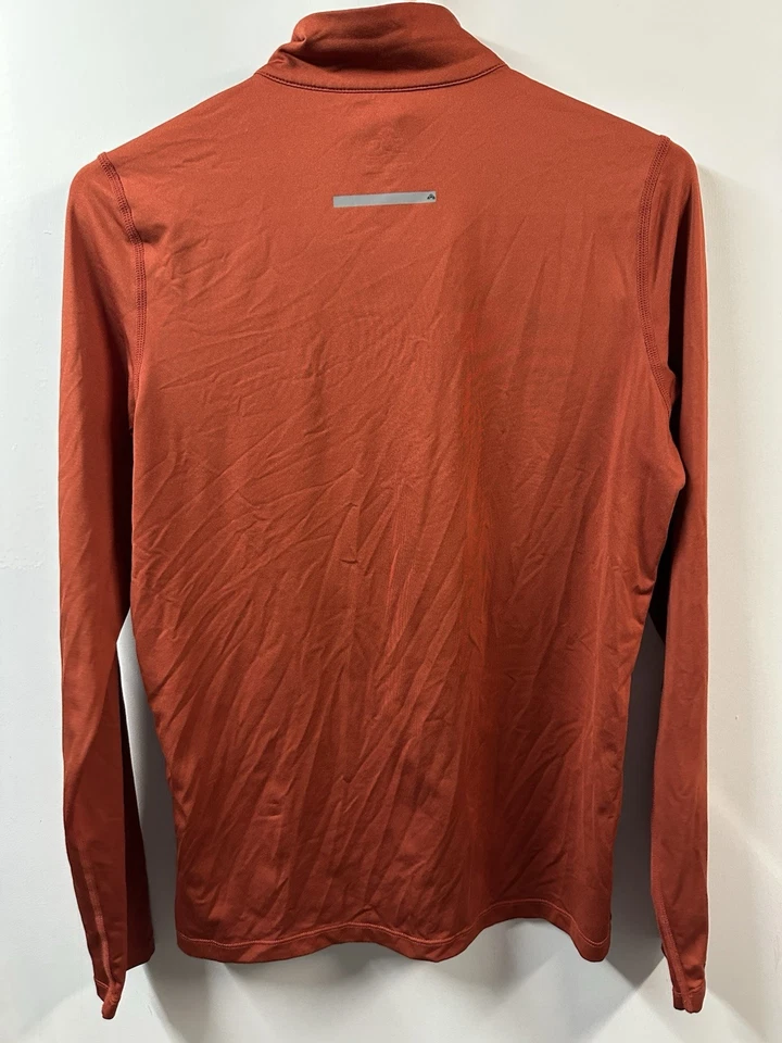 Top EMS Mujer Pequeño Naranja 1/4 Cremallera Rendimiento Gorpcore Outdoorcore Senderismo Deporte Foto 3 de 4