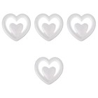 4 Pcs Herz Modell Streudeko Valentinstag- Hochzeitsdekoration