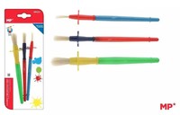 PęDzle Dla Dzieci Z Uchwytem Easy Grip 3Szt MP Main Paper