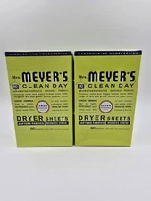 Mrs. Meyer's Clean Day Dryer Sheets Lemon Verbena 80 Count Box - Lot of 2