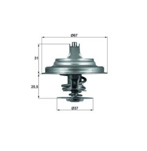 MAHLE Thermostat, Kühlmittel TX 25 71D für CUPRA - Bild 5