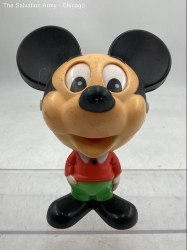 Vintage 1976 Mattel Disney Multicolor Pull-String Mickey Mouse Talking Toy