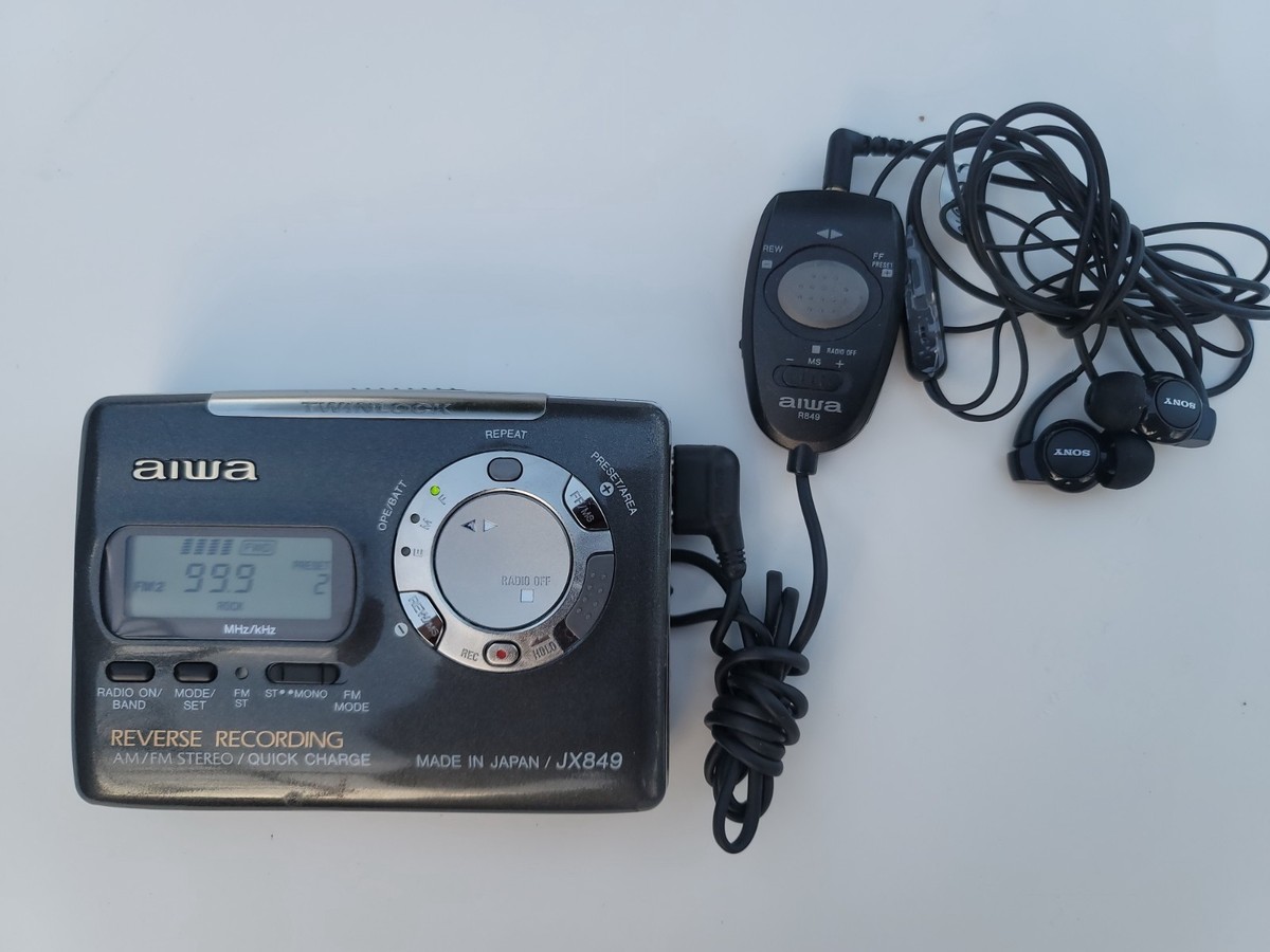 Aiwa HS-JX 849 Stereo Cassette Walkman Recorder excellent