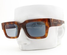 Giorgio Armani Sunglasses Brown Havana Blue Glass AR 8184-U 5988/02 with Case