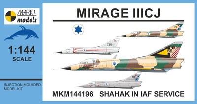 Mark I Models MKM144196 1:144 Dassault_Mirage IIICJ 'Shahak in IAF Service' 3D d