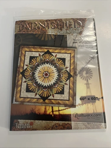 Quiltworx Judy Niemeyer Quilting Pattern Quilt 60x60 Tarnished Windmill Pieced