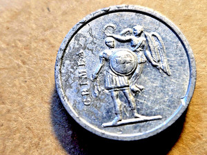 1854-1856 CRIMEAN WAR ANTIQUE TOKEN WHITE METAL