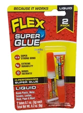 Flex Seal Liquid Flex Super Glue High Strength Glue LIQUID_2 Pack 3G Tubes, NEW