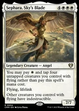 MTG Sephara, Sky's Blade - Foil, Commander Masters, Lightly Played, English