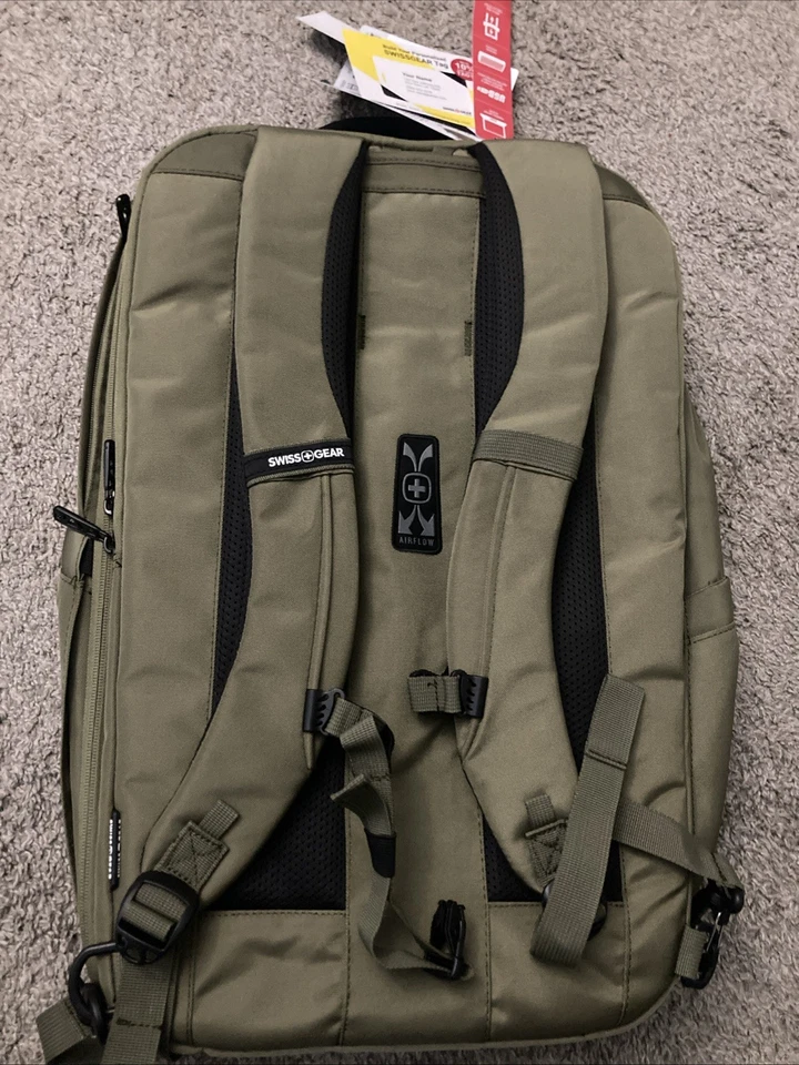 Swiss Gear Hitch 22" Travel Backpack 5220 Olive Branch Laptop Weekender New - Image 2 of 4