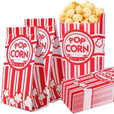 Paper Popcorn Bags,100 Pack 1oz Popcorn Bags Individual Servings, Popcorn Bag