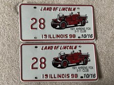 1998 Illinois Special Event License Plate 5/11 Club Low Number