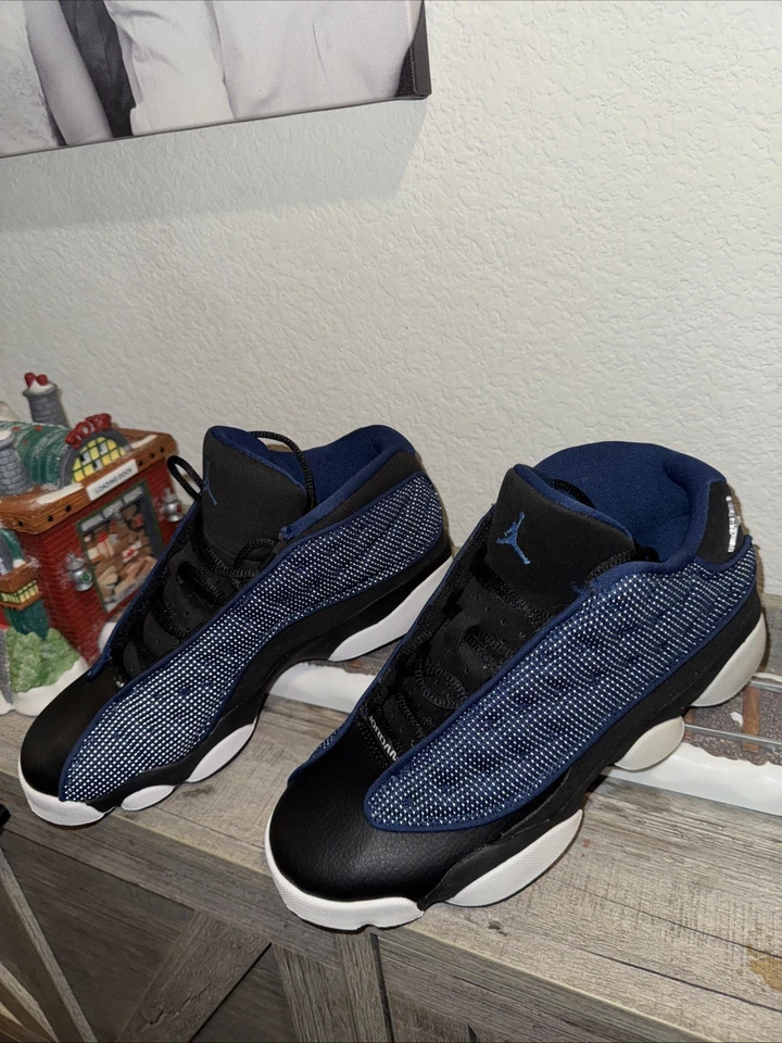 Novo sem etiquetas Jordan 13 Retro Brave Blue Boys 7y Youth 7 Adolescente Novo Não Usado Raro - Imagem 4 de 4