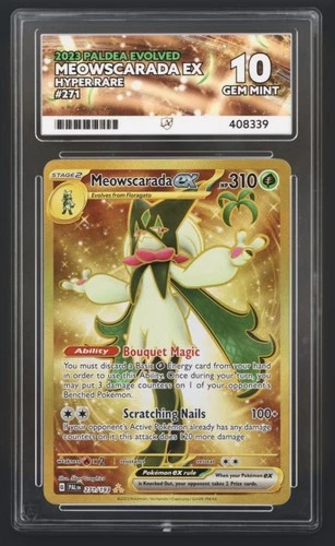 Pokémon TCG Meowscarada EX 271/193 Ace Gem Mint 10 Slab Hyper Rare