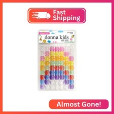 Donna Kids Jumbo Pony Beads 15mm Clear ASST  Large Hair Beads for Braids, Ponyta