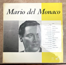 Mario Del Monaco - Tenore La voce del Padrone QALP 10181 gennaio 1958 LP EX+ EX-