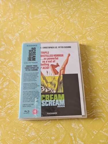 Scream And Scream Again, Radiance Limited Edition Blu-ray, OOP, Region B, Sealed - Picture 1 of 2