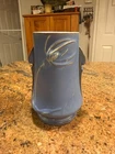 VINTAGE ROSEVILLE BLUE GLAZED ART DECO MCM 1938 TEASEL 883-7" VASE HOME DECOR