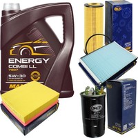SCT Inspektionspaket 5L Mannol Energy Combi LL 5W-30 FüR VW Passat 1.9 TDI 2.0