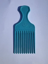 Vintage Goody Comb Hair Pick Lift Teal Textured 80's, 90's 6.5"