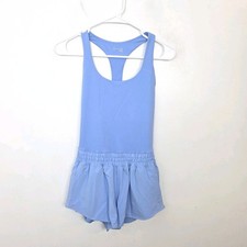 Offline By Aerie Blue Racerback Sporty Athleisure Outdoor Fitness Romper Size S