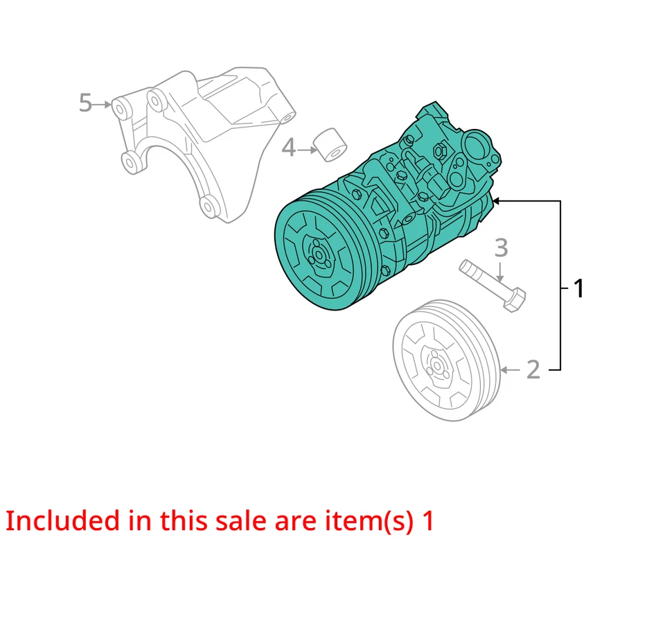 Compresor de aire acondicionado compatible con 05-11 AUDI A6 27708516 Foto 3 de 4