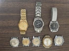 Lot Of 8 Vintage Gents Watches For Repair/Untested Seiko Elgin Timex Bulova