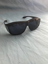 Pre-Owned Pair of Unisex Solar Shield Wrap-Around Sunglasses / Fits Over Glasses