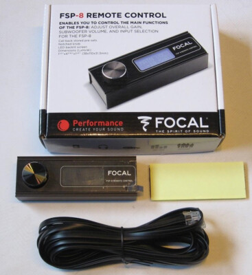 FOCAL FSP-8 8-CHANNEL DSP + REMOTE CONTROL, HI-END QUALITY