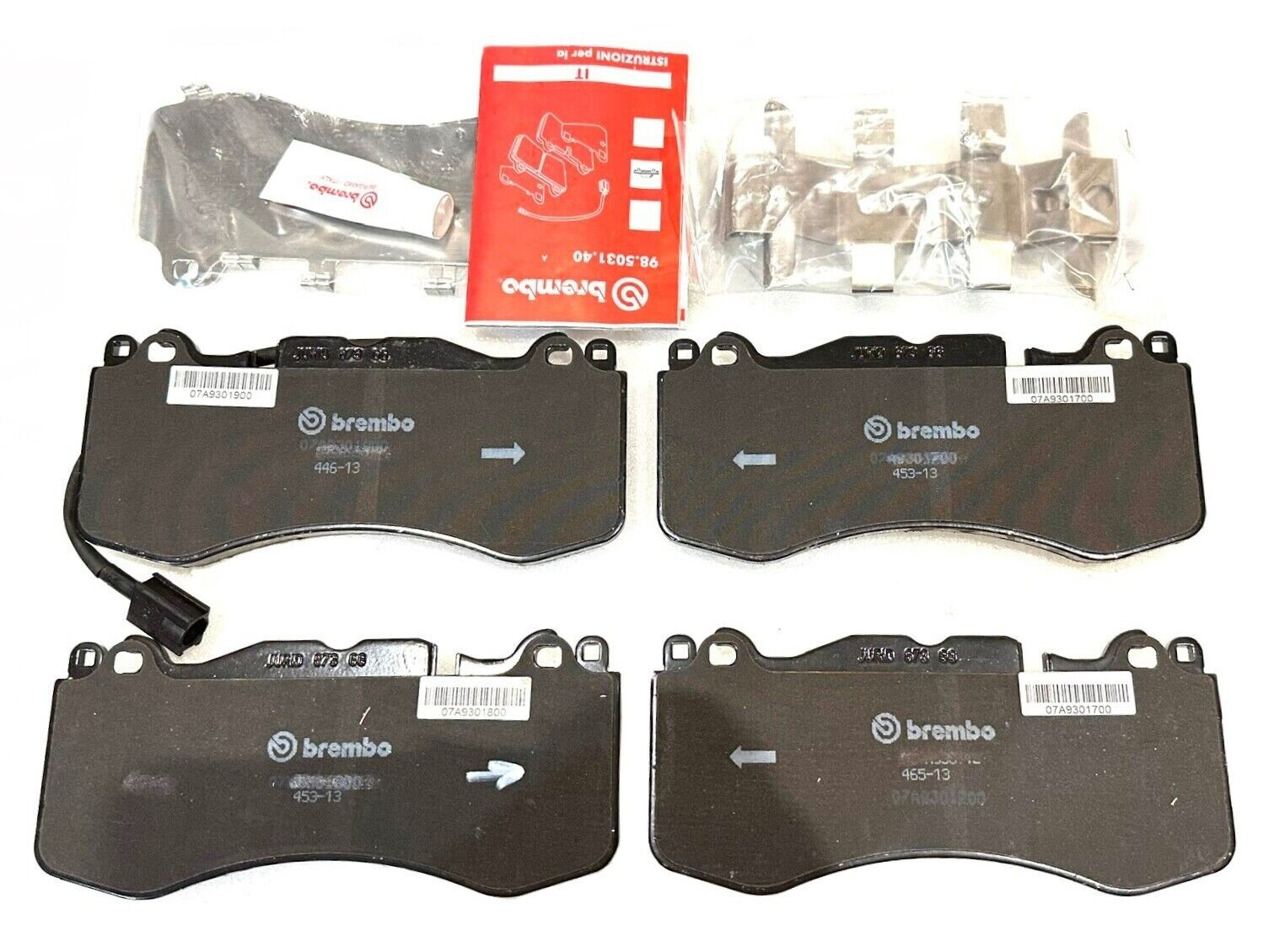 MASERATI QUATTROPORTE, front brake pads 673012045