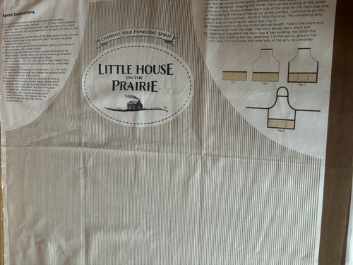little House On The Prairie Fabric Panel- Sew Your Own Apron By Andover fabrics - Picture 4 of 5
