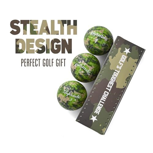 Balls - Camo Golf Balls - Camouflage Funny Golf Prank Gift - Joke Golf Balls - Picture 4 of 8