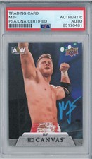 MJF Signed Autograph Slabbed AEW 2021 Upper Deck Canvas Card PSA DNA