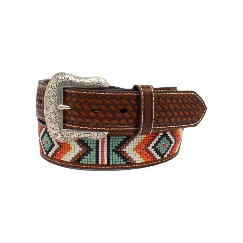 Nocona Women\'s Basketweave Beaded Diamond Western Belt - N210004408 Nocona Women main image 3