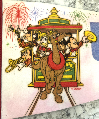 VINTAGE WALT DISNEY WORLD MAIN STREET USA SOUVENIR 29" FELT PENNANT BANNER READ! - Picture 2 of 13