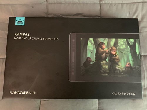 Huion Kamvas Pro 16 Graphics Drawing Tablet - Black - Picture 1 of 5