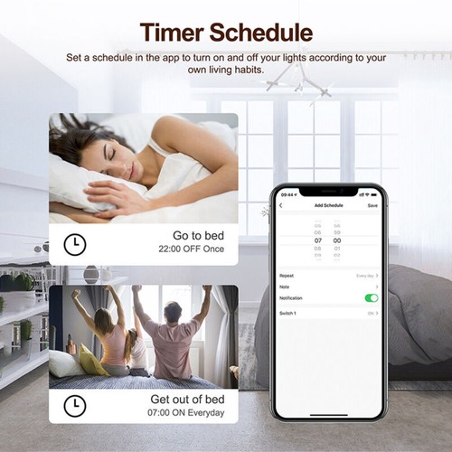 1/2/3/4CH Tuya Smart WiFi Switch Module Wireless Light Voice Control For Alexa - Picture 3 of 13