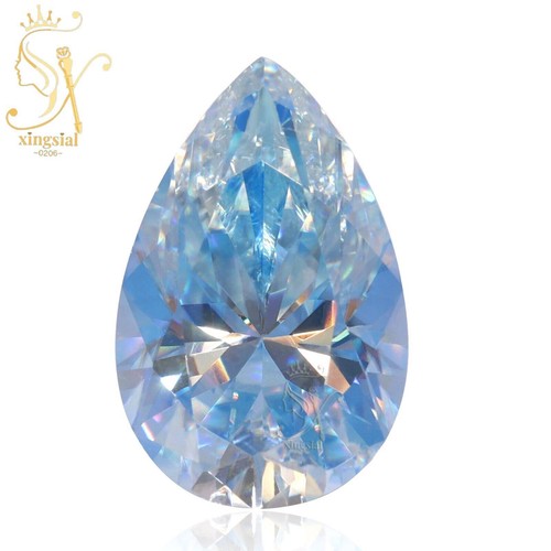 Ice Blue Moissanite Diamond Loose Stone Fancy Cut Gemstone With GRA Certificate - Picture 19 of 22