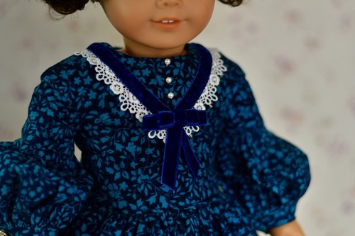 American Girl 18 Inch Doll Clothes Pattern Dress Little Women Civil War Gown - Picture 6 of 14